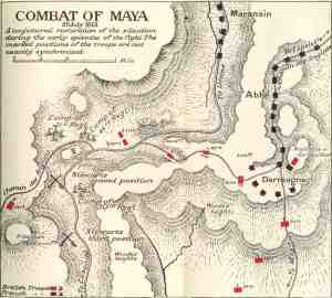 Battle of Maya. Source: http://www.napoleon-series.org/images/military/maps/peninsula/maya.jpg